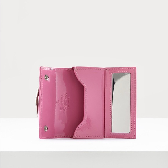 Vivienne Westwood Pink Lipstick Bag with Silver Chain - Picture 4 of 6